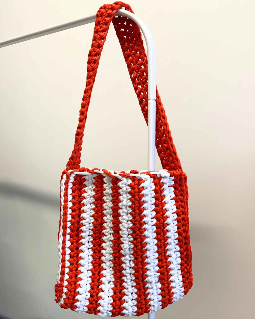 Handgemachte XL Häkeltasche - Crochet Bag Orange 🍊 - YUYA Studios