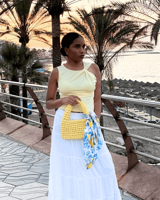 Lemontini Butterlemon Gelb – die Trendfarbe 2026 jetzt als gehäkelte Tasche - YUYA Studios