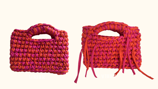 Fransen an Häkeltasche anbringen – einfache Anleitung - YUYA STUDIOS