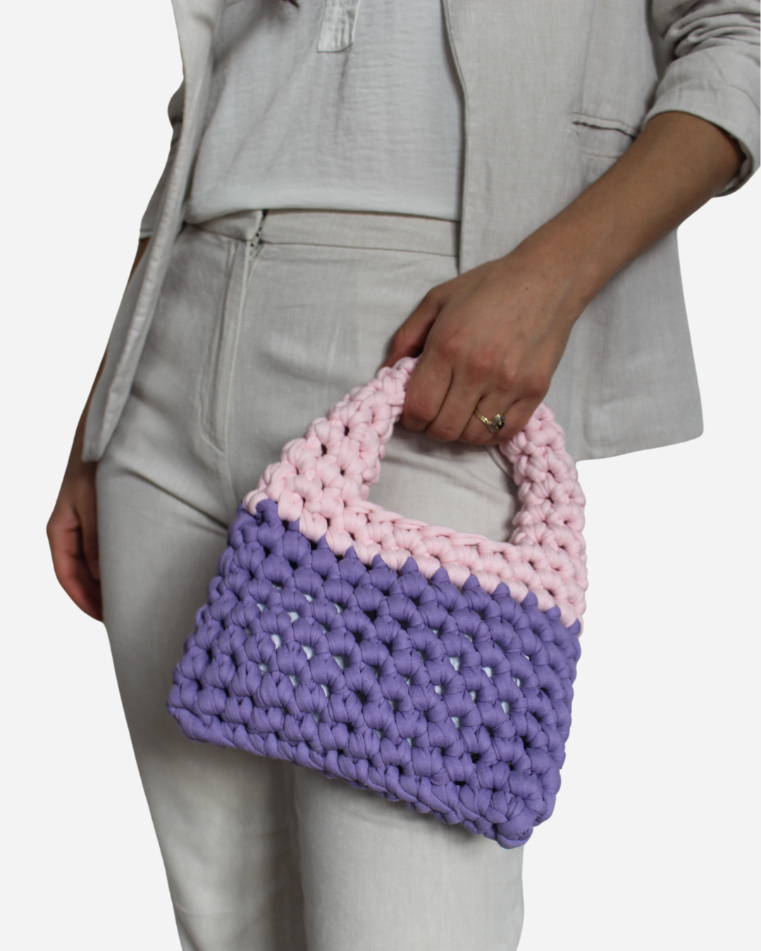 Donna Bag Mini - Cotton Pink & Lila 💜