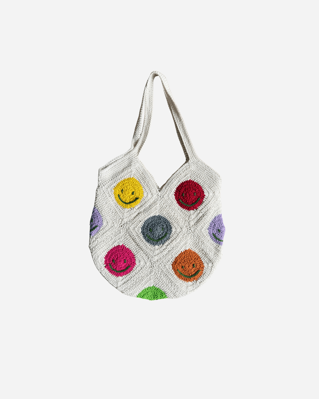 Granny Square Smiley Tasche - Bali Bag - YUYA Studios