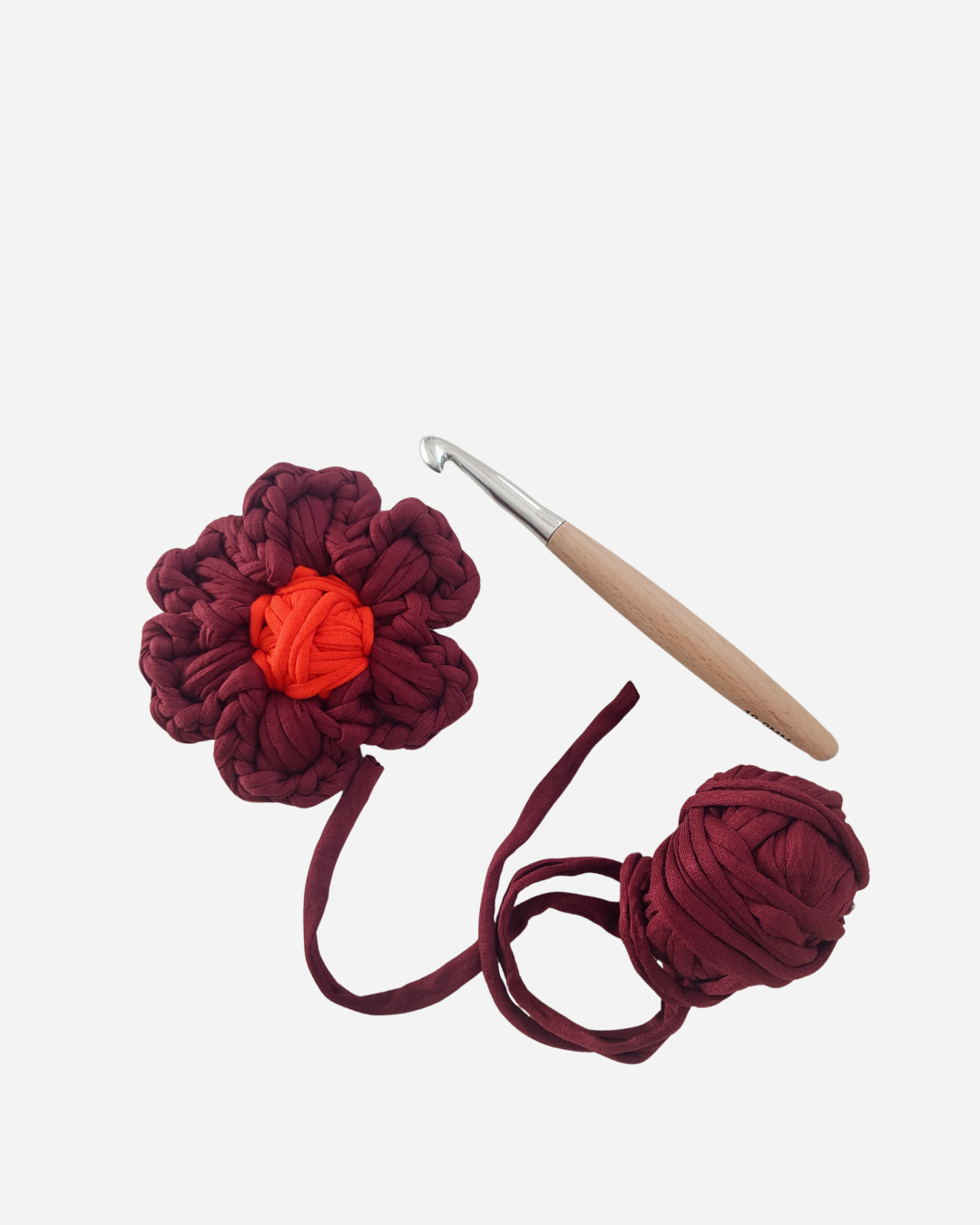 Crochet Puff Flower, Blumen häkeln