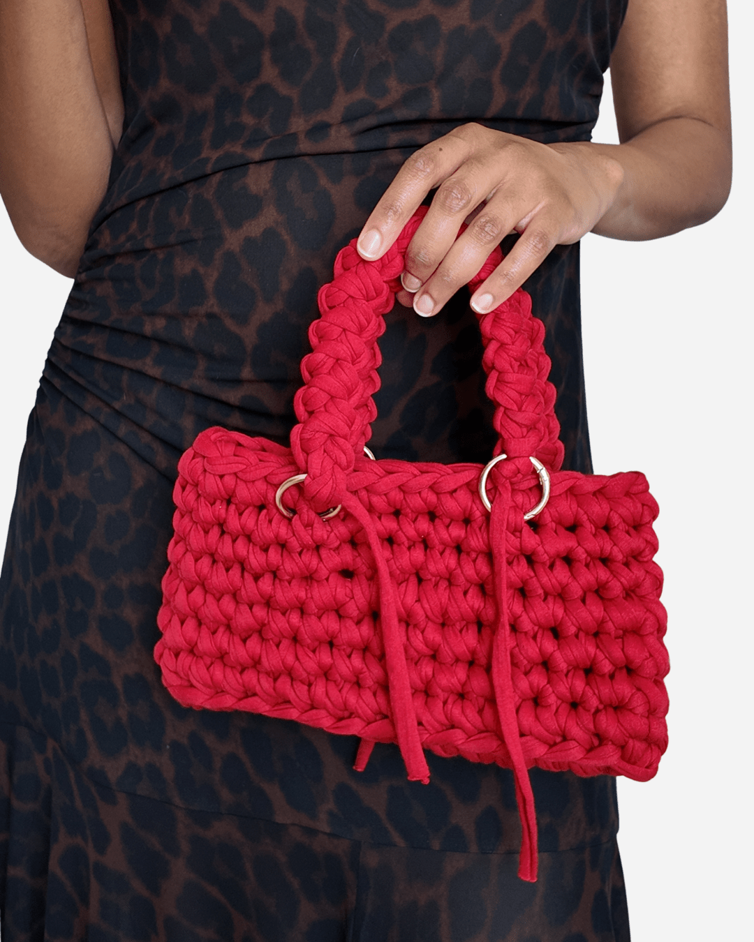 Handgemachte Häkeltasche in rot ❤️ - YUYA Studios