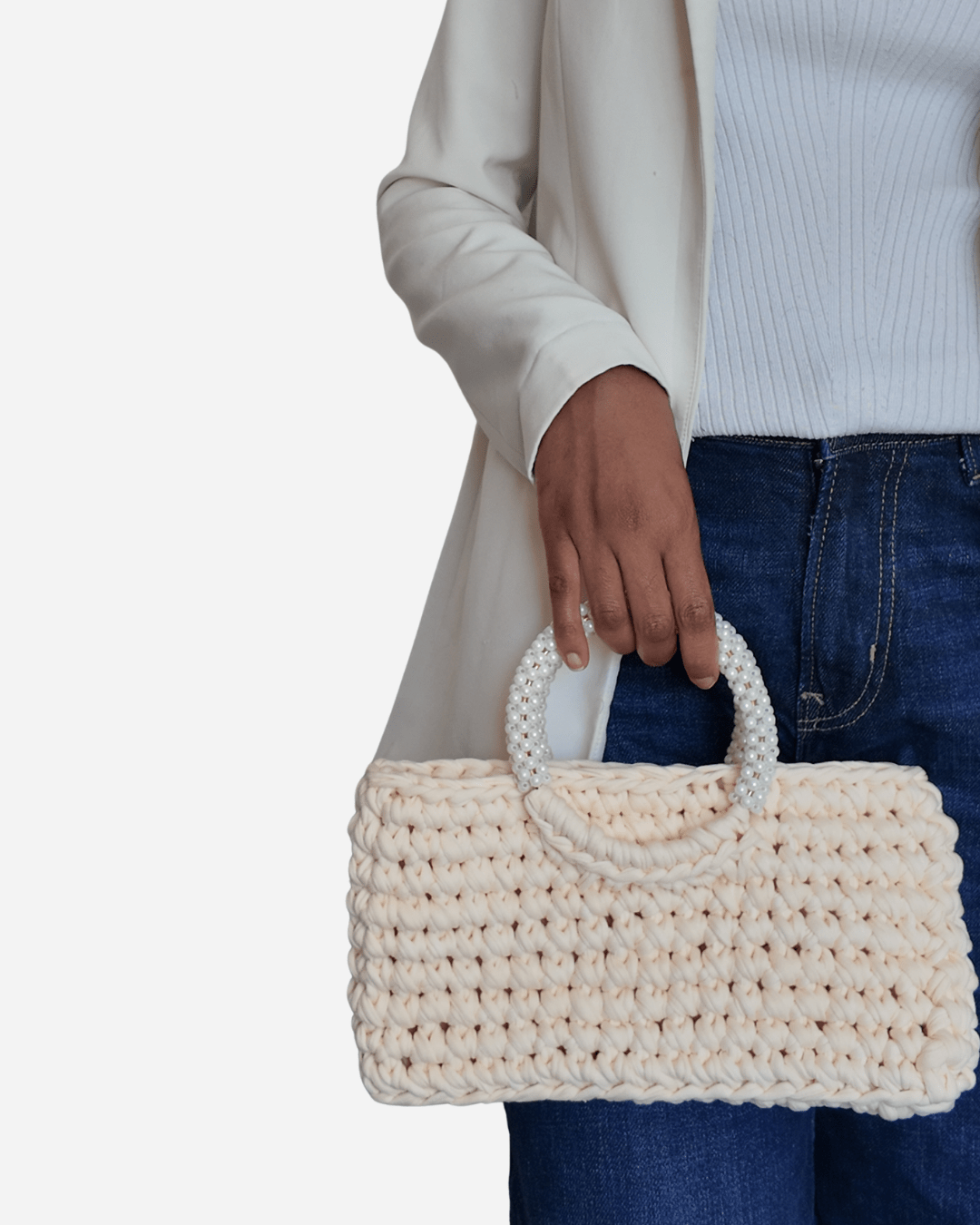 Gehäkelte Clutch - Vanilla 💛 - YUYA Studios