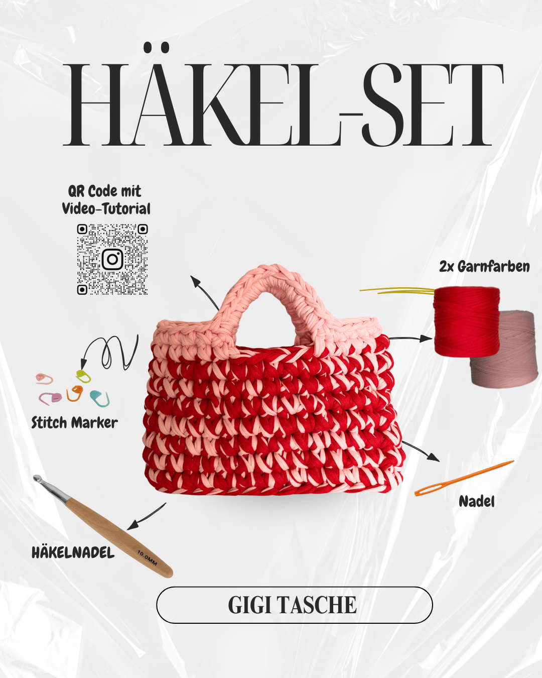Häkel - Set - Gigi Tasche - YUYA Studios