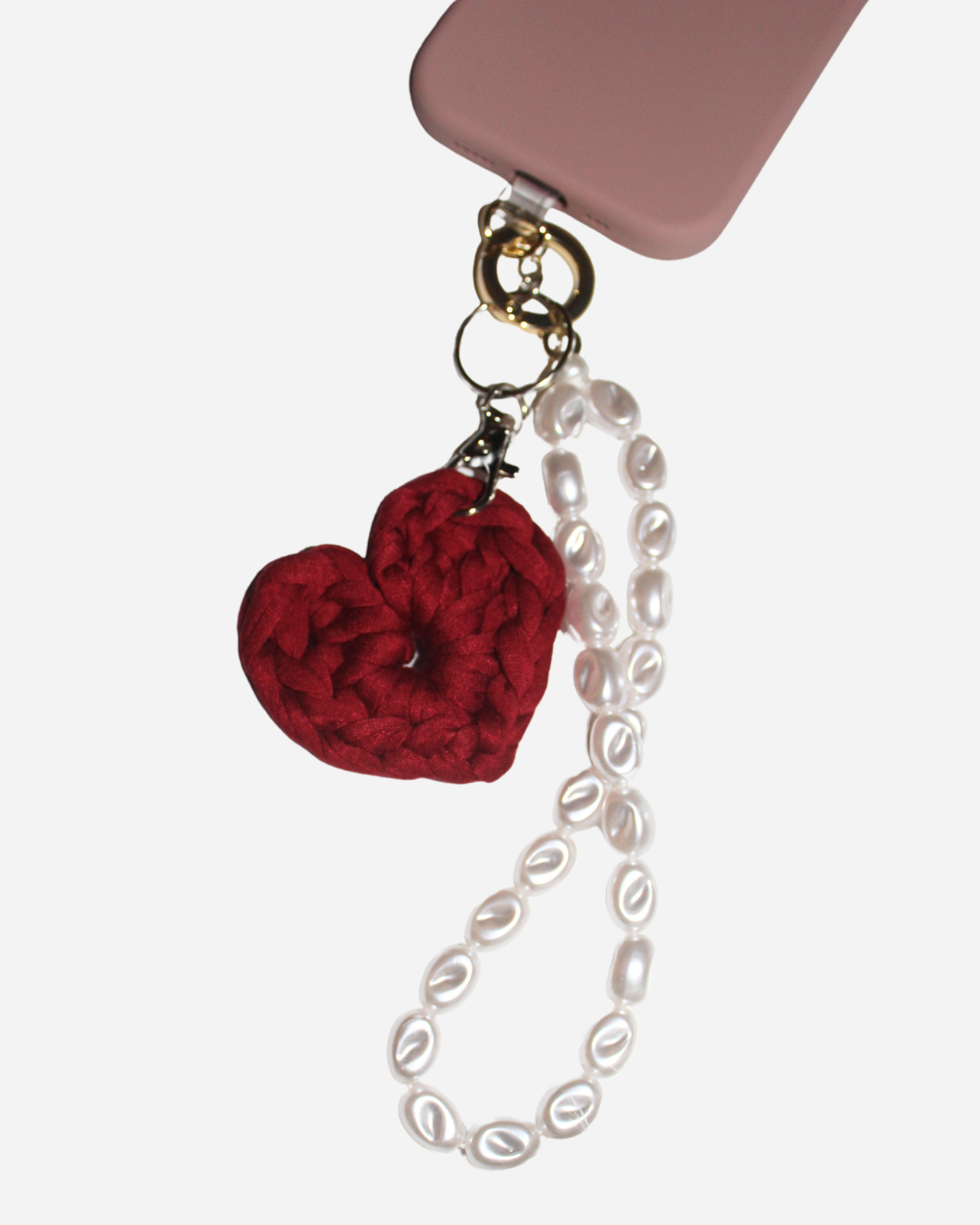 crochet Herz Schlüsselanhänger, bag charm, heart shape