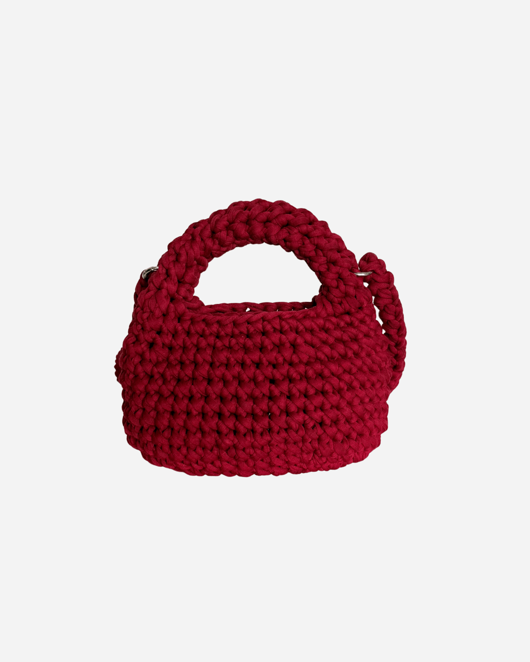 Handgemachte Bordeauxrot Häkeltasche - Crochet Bag Weinrot 🌹 - YUYA Studios