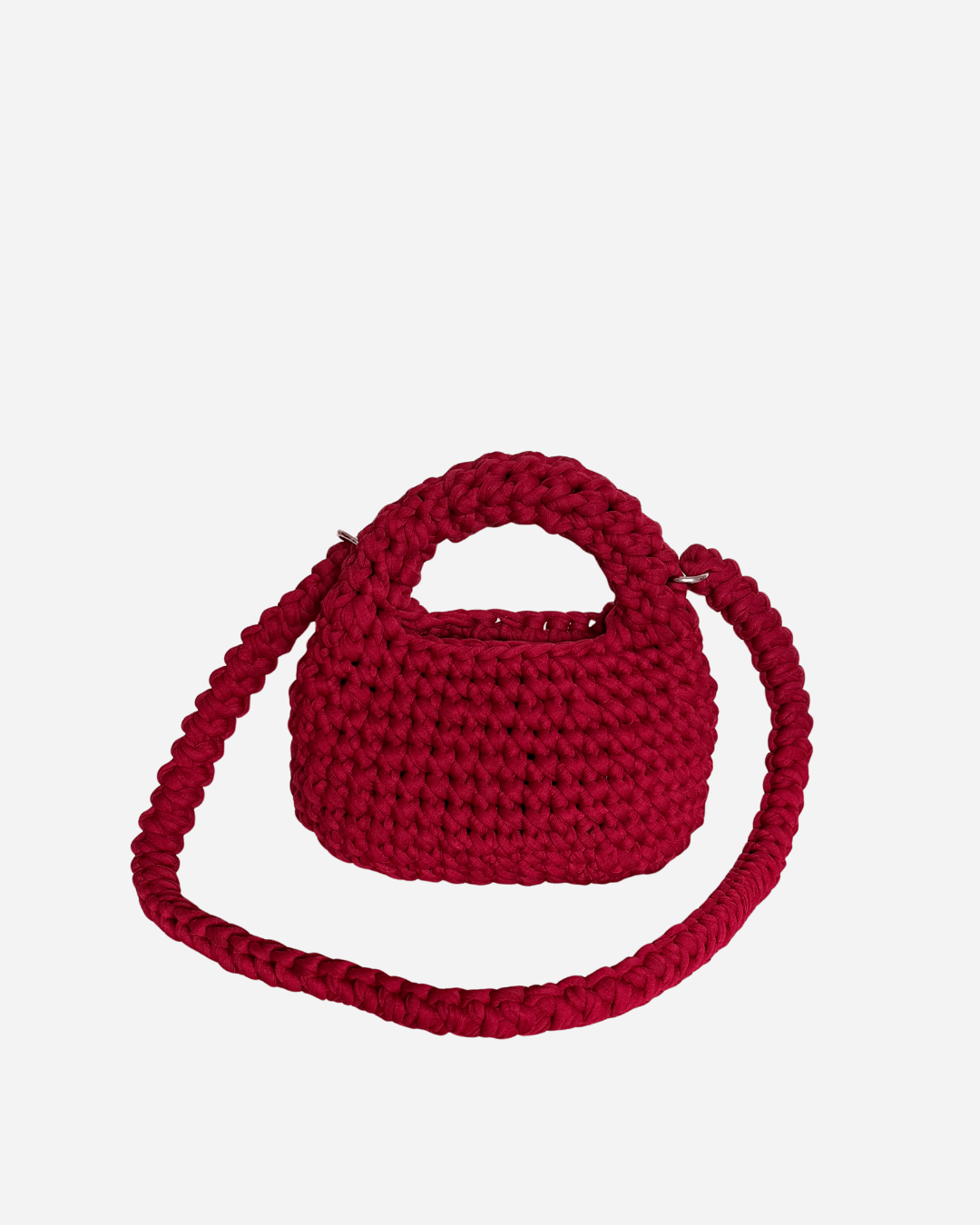 Handgemachte Bordeauxrot Häkeltasche - Crochet Bag Weinrot 🌹 - YUYA Studios