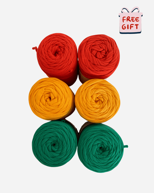 Recyceltes T-Shirt Garn - 6er Bundle 🌺 - YUYA Studios