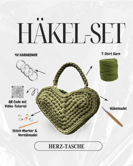 Herz-Tasche Häkelset