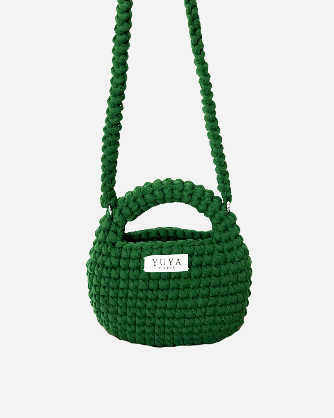 Handgemachte grüne Häkeltasche - Crochet Bag 💚