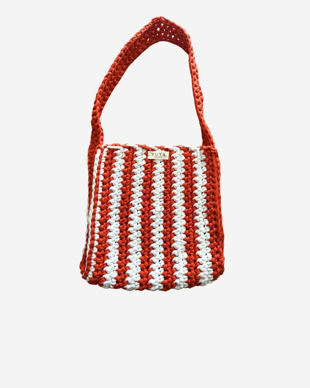 Handgemachte XL Häkeltasche - Crochet Bag Orange 🍊 - YUYA STUDIOS