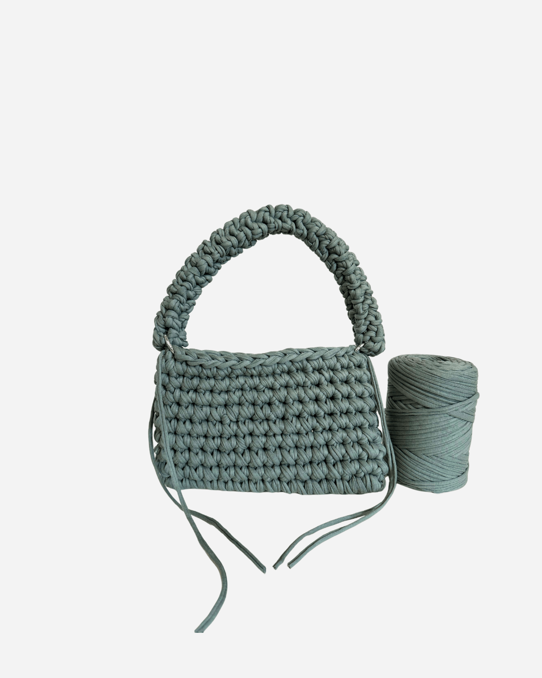 Handgemachte Häkeltasche - Crochet Bag Grün 🫒 - YUYA Studios