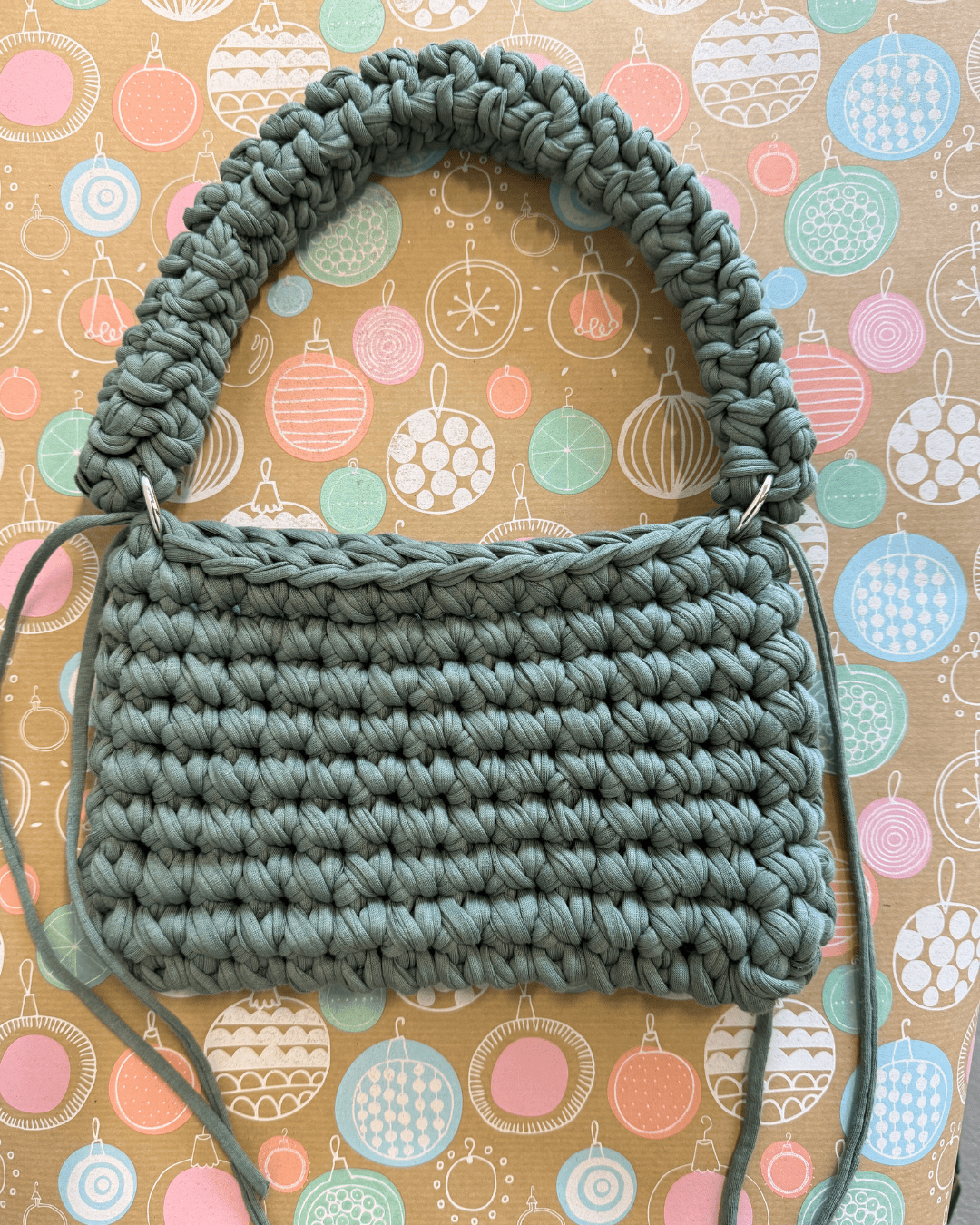 Handgemachte Häkeltasche - Crochet Bag Grün 🫒 - YUYA Studios