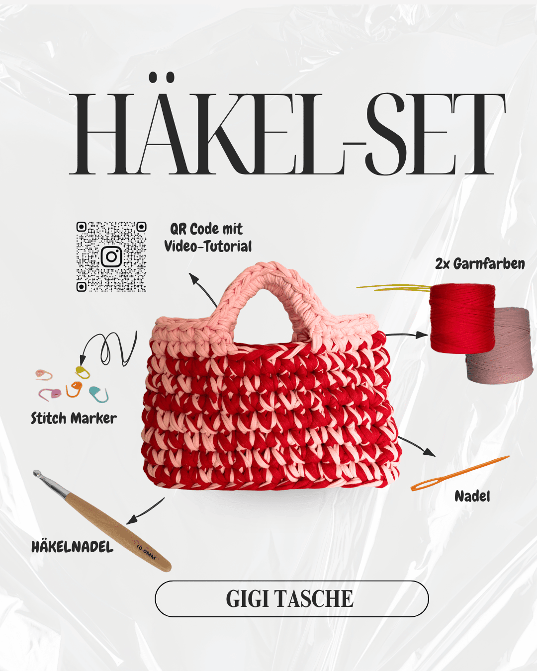 Gigi Tasche - Häkelset - YUYA STUDIOS