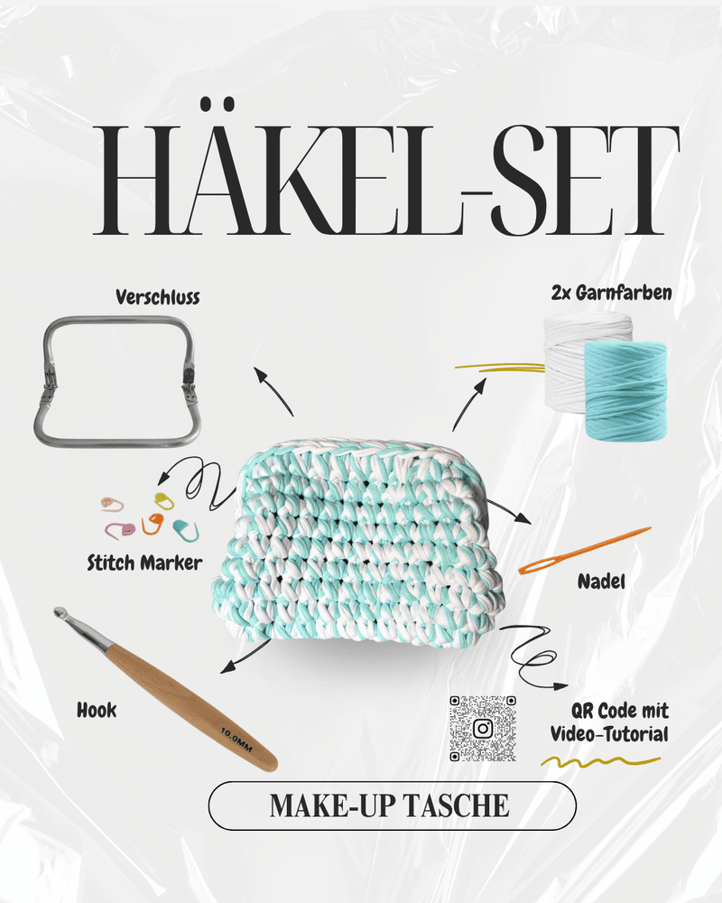 Make-Up Tasche - Häkelset - YUYA STUDIOS