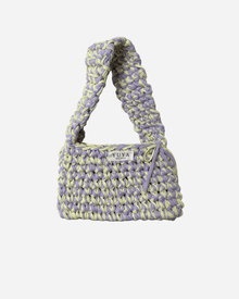 Gehäkelte Schultertasche - Alara Bag „Lila & Zitrone“ 💿 - YUYA Studios