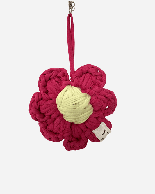 Flower Bag Charm - Pink & Green 🌺 - YUYA Studios