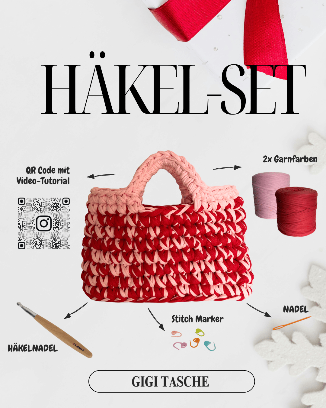 Häkelt - Set - Gigi Tasche - YUYA Studios