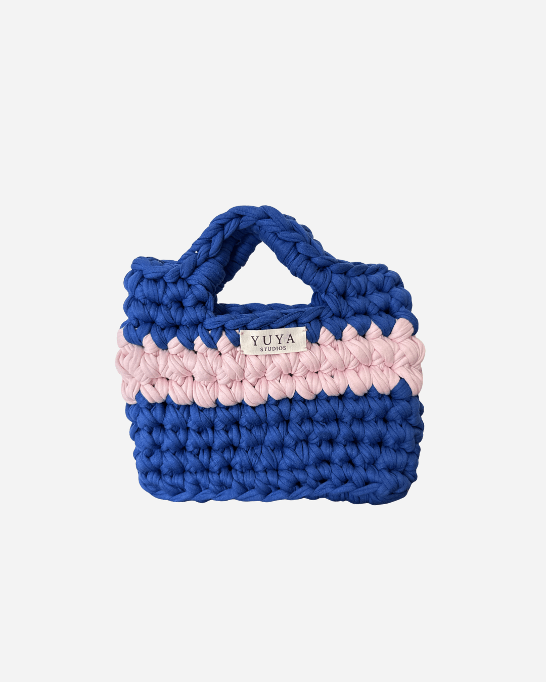 Crochet Tasche - Blau und Rosa 💙💕 - YUYA Studios