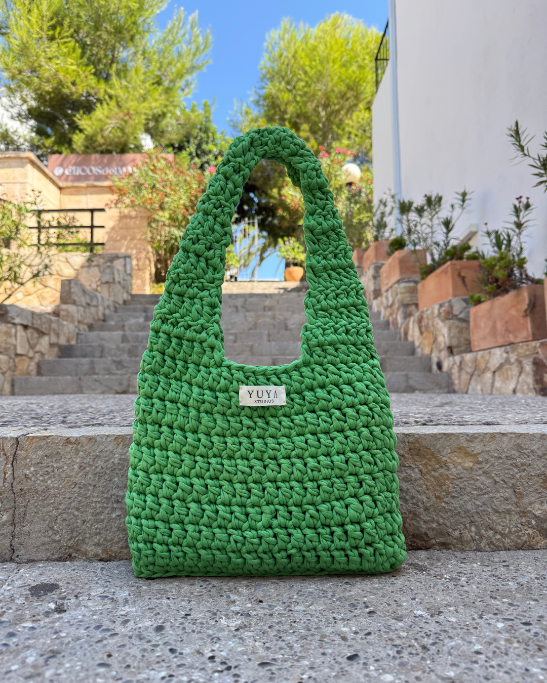 Kylie Bag - Grüne Häkeltasche 🍀 - YUYA STUDIOS